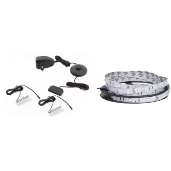 LED-lichtbalk cama meble QIU 160, opbouw, blauw licht, wisselstroom, 1 stuks