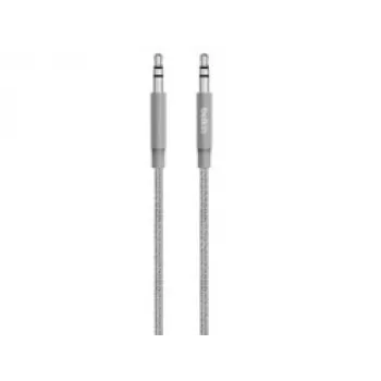 Linksys Belkin MIXIT aux-kabel - audiokabel - ministekker stereo 3,5 mm (m) - ministekker stereo 3,5 mm (m) - 1,22 m - grijs (AV10164BT04-GRY)