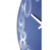 NeXtime klok 3077bl 3D, Ø39,5 cm, wand, blauw/wit