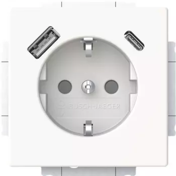 Busch-Jaeger SCHUKO stopcontact USB-A+C 20 EUCB2USBAC-884 (2CKA002011A6310)