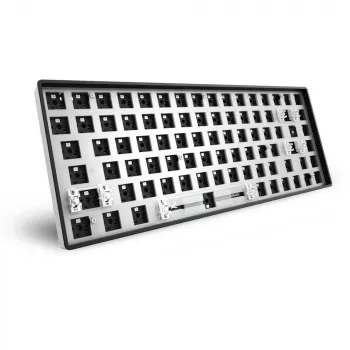Sharkoon SKILLER SGK50 S3 Barebone gaming-toetsenbord - volledig personaliseerbaar gaming-toetsenbord in 75%-indeling, hot-swap, RGB-verlichting, QWERTZ-indeling