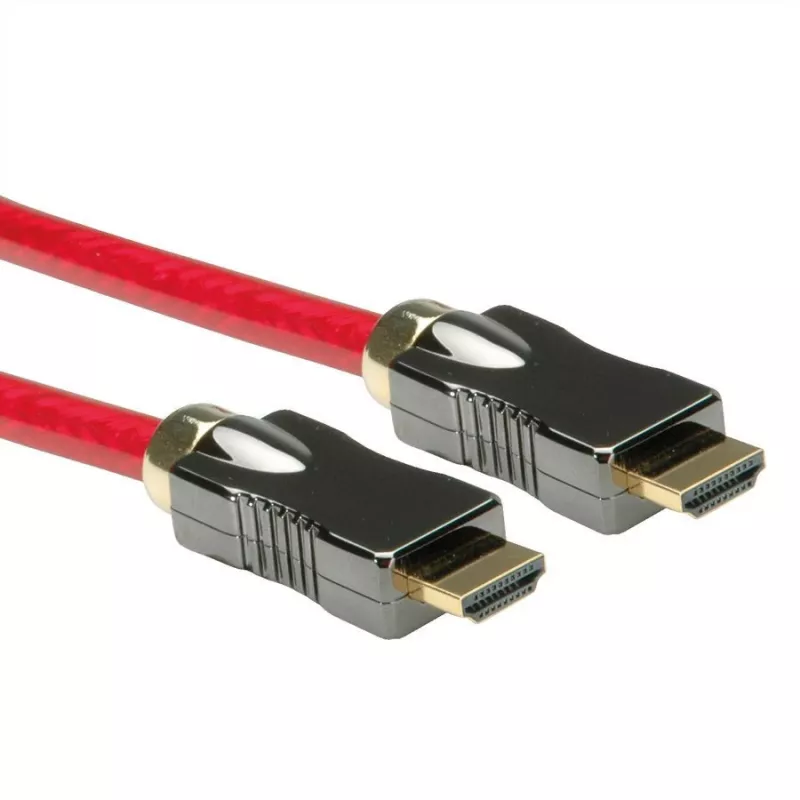 Roline - HDMI-kabel met ethernet - HDMI mannelijk naar HDMI mannelijk - 1 m - Dubbele isolatie
