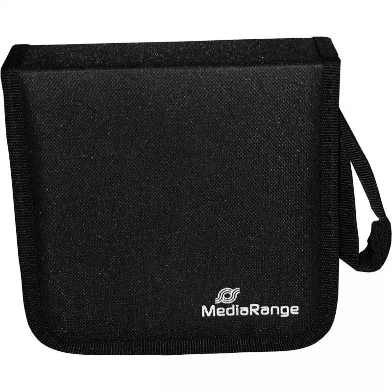 MediaRange BOX50 cd-/dvd-tas voor 24 schijven, zwart