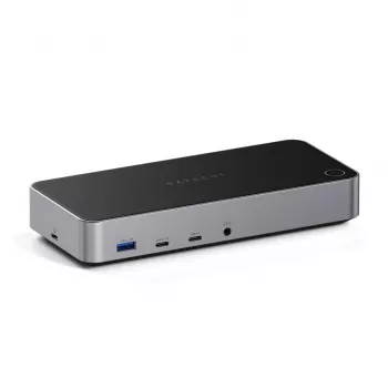Satechi Triple 4K Display bedrade dock zwart zilver 4K Ultra HD 60 Hz