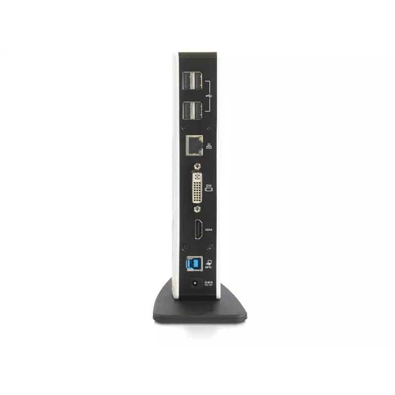 Laptop-dock DeLOCK 87568 bedraad zwart wit