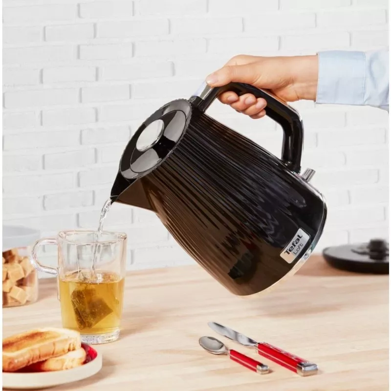 Tefal KO2508 waterkoker 1,7 l, 2400 W, zwart, verborgen verwarmingselement