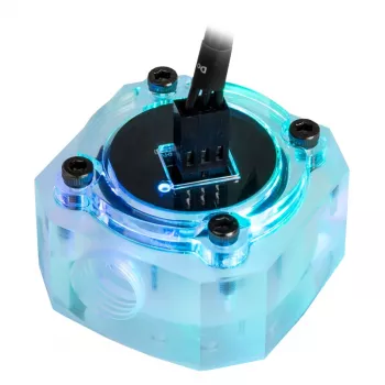 Debietmeter Barrow SLFV1-RGB ARGB acryl inline voor aangepaste waterkoelingscircuits