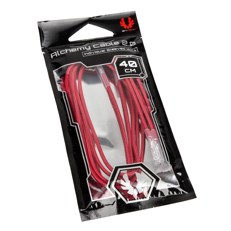 BitFenix Alchemy 2.0 voedingskabelset, 5x 40 cm, rood