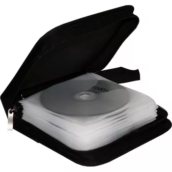 MediaRange BOX50 cd-/dvd-tas voor 24 schijven, zwart