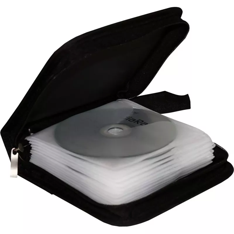 MediaRange BOX50 cd-/dvd-tas voor 24 schijven, zwart