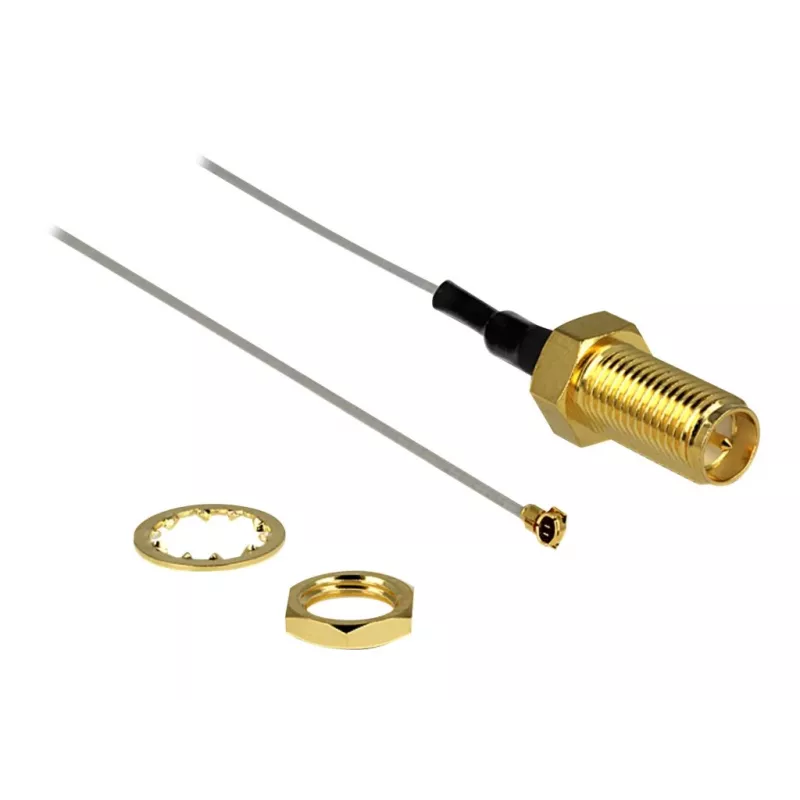 Coaxkabel DeLOCK 88815 0,2 m MHF IV (I-PEX) RP-SMA grijs