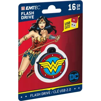 USB-flashdrive EMTEC Wonder Woman Collector 16 GB USB Type-A 2.0 meerkleurig