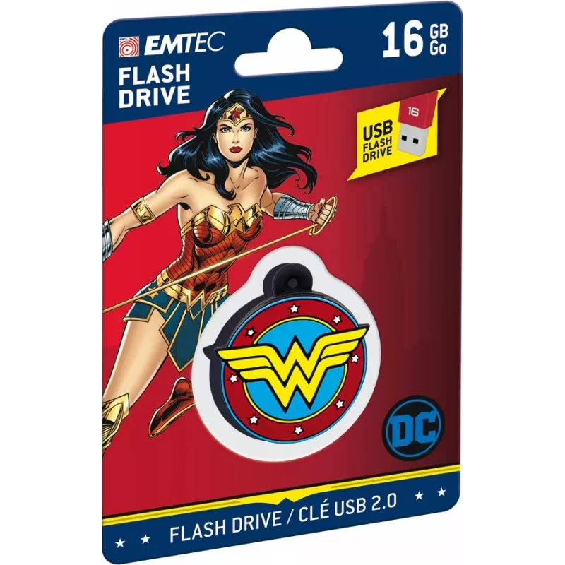 USB-flashdrive EMTEC Wonder Woman Collector 16 GB USB Type-A 2.0 meerkleurig