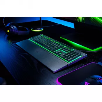 Razer Ornata V3 X gamingtoetsenbord, US, bedraad, RGB, zwart, stil membraan, met numeriek toetsenblok