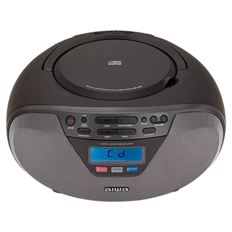 Audiomicrosysteem Aiwa BBTU-400BK, CD/MP3/FM-PLL/BT-speler (zwart)