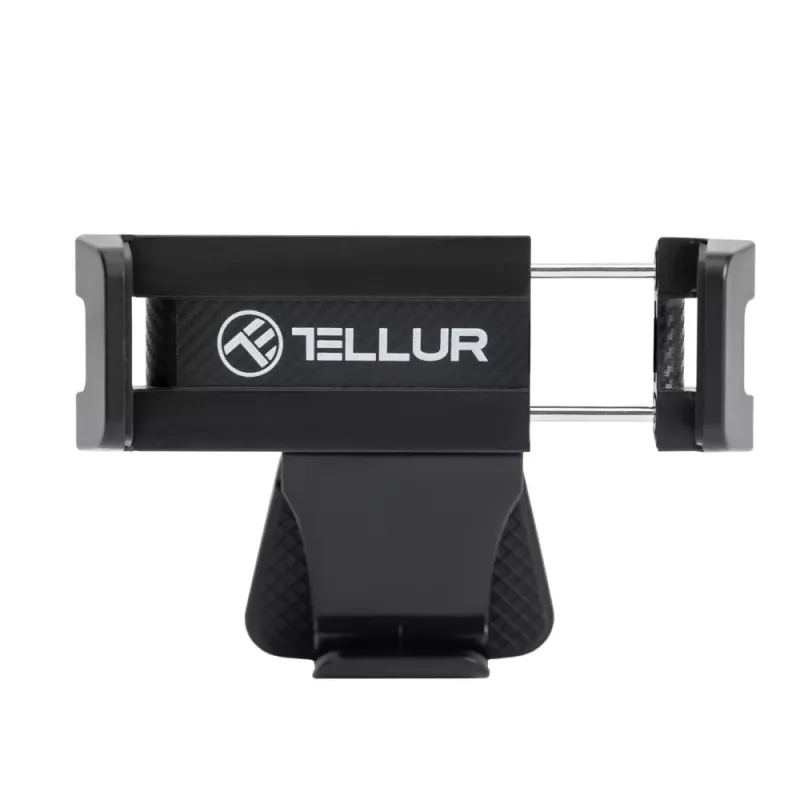 Telefoonhouder Tellur TLL171261 — universele, compacte, kantelbare auto- en tafelhouder, zwart