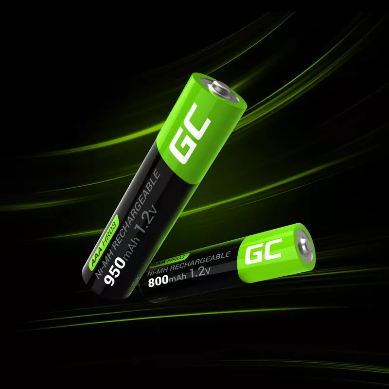 Oplaadbare batterij Green Cell GR03 AAA NiMH 1,2 V 950 mAh – 4-pack, blister