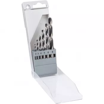 Bosch HSS-spiraalboren PointTeQ-sets, boren, spiraalboren, 8 mm, 117 mm, metaal, 7,5 cm