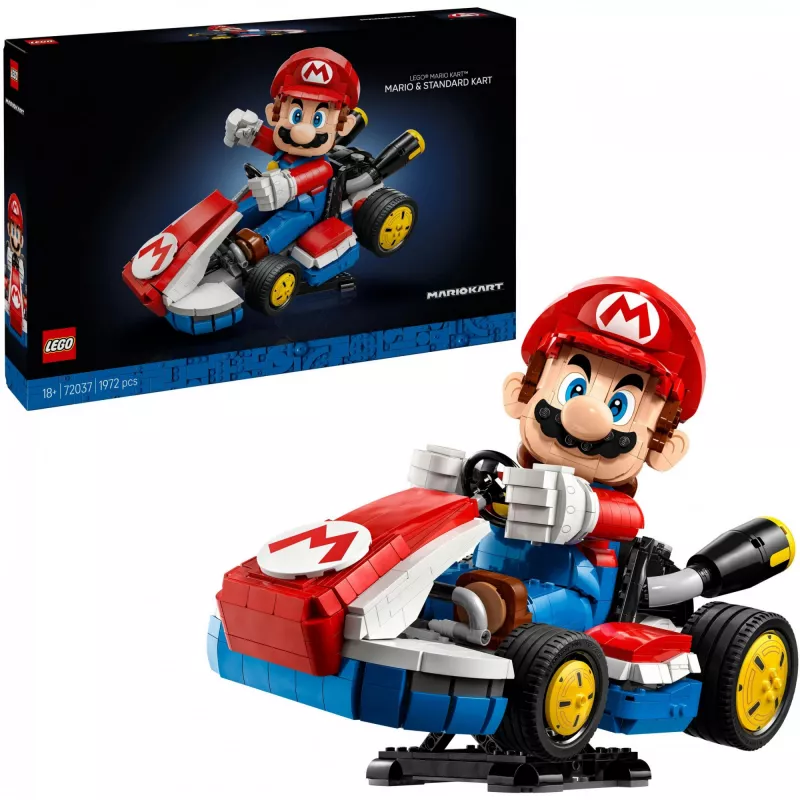 72037 Super Mario Mario Kart: Mario & Standard-Kart, constructiespeelgoed