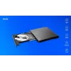 SAVIO AK-59 externe slanke CD/DVD-brander R/RW - USB-C/USB-A, zwart