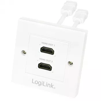 HDMI-kabel LogiLink AH0015, type A, bus op bus, wit