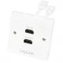 HDMI-kabel LogiLink AH0015, type A, bus op bus, wit