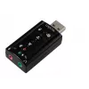 Externe USB-soundkaart LOGILINK UA0078, 7.1-kanaals, USB-interface, compact 124×194×34 mm, 80 g