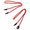 Corsair CC-8900254 Premium Sleeved SATA-kabel, SATA (M) naar SATA (M), 60 cm, rood (2 stuks)
