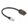 Netwerkkabel DeLOCK 88146 RJ45 naar RJ45 Cat.6A 0,25 m zwart