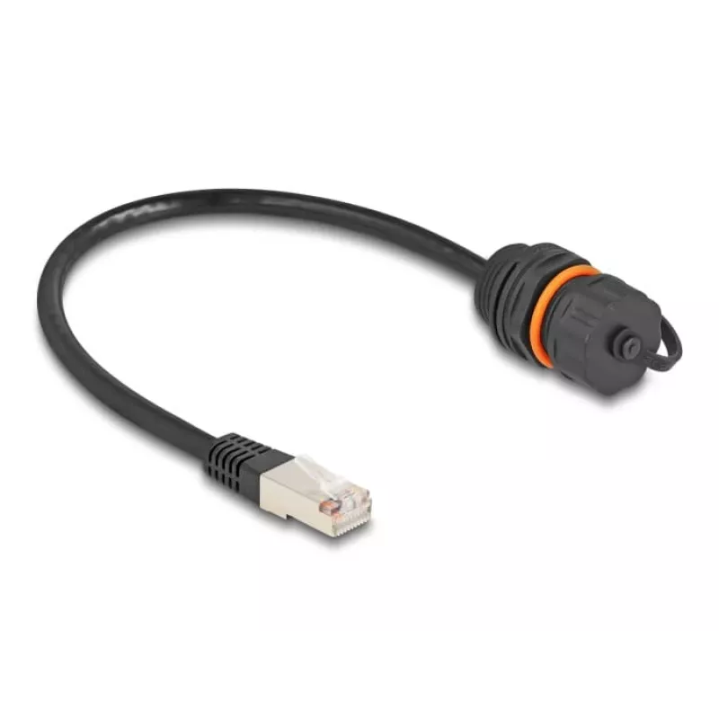 Netwerkkabel DeLOCK 88146 RJ45 naar RJ45 Cat.6A 0,25 m zwart