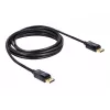 DisplayPort-kabel DeLOCK 82424 3 m stekker-stekker goud zwart