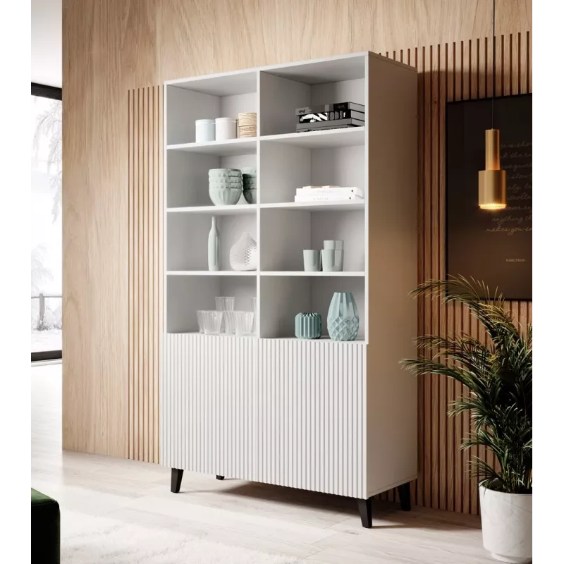Rek PAFOS 100x40x176,5 cm wit mat
