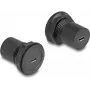 DeLOCK USB 2.0 Type Micro-B naar USB 2.0 Type Micro-B inbouwconnector zwart
