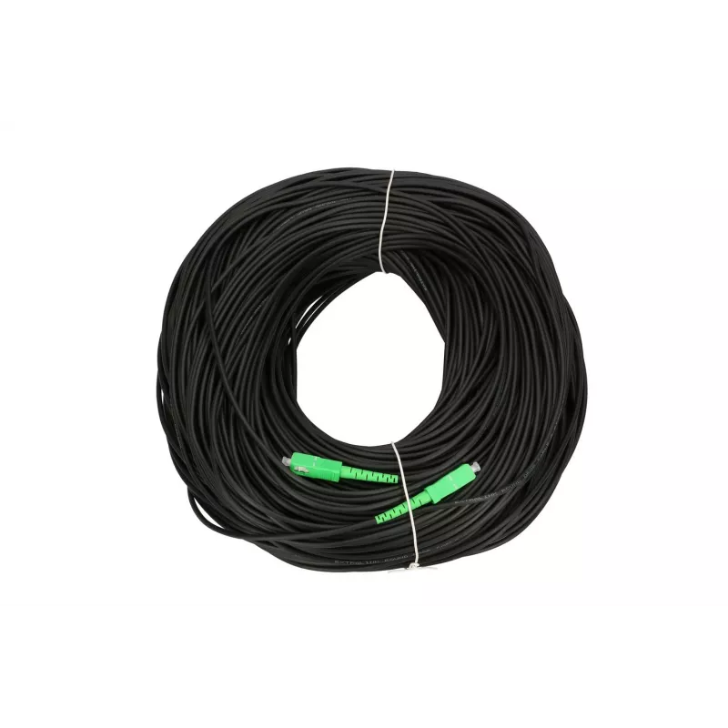 Extralink patchkabel SC/APC-SC/APC, rond, hangend, singlemode, simplex, G.657A2, 140m