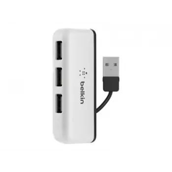 Belkin USB 2.0 4-poorts travel hub, zilver, F4U021bt