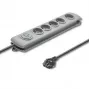 Overspanningsbeveiliging Qoltec 50270 grijs 5 AC-stopcontacten 230V