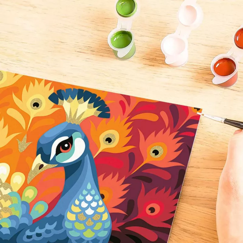 Mal- en giet set Ravensburger CreArt Proud Peacock — malset