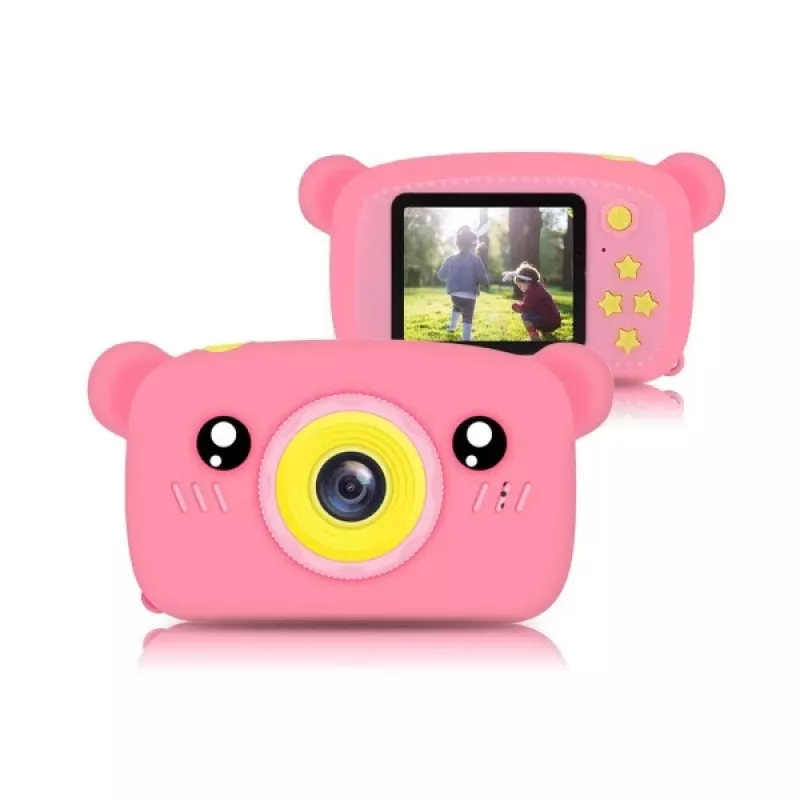 Kinderdigitale camera Extralink H25 roze aanbevolen leeftijd 3 jaar