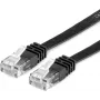 Value 21.99.0960 RJ45-netwerkkabel, patchkabel CAT 6 U/UTP 0,50 m zwart 1 stuks