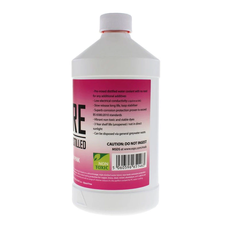 XSPC Pure Coolant, 1 liter – roze, UV