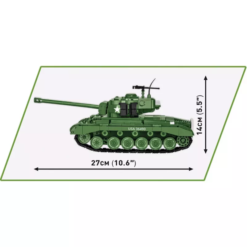 Bouwset COBI M26 Pershing T26E3 904 onderdelen kunststof voor kinderen vanaf 3 jaar