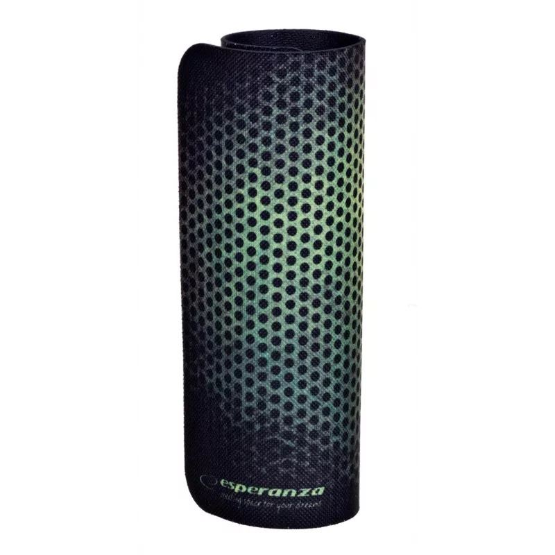 Muispad ESPERANZA EGP102G — gamingrubberen mat 300×240 mm, 3 mm, groen/zwart, antislip