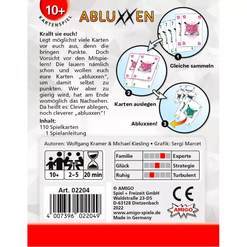 Amigo 02204 bordspel Abluxxen 20 min.