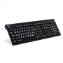 LogicKeyboard XL-Print wit op zwart FR (PC/Nero)