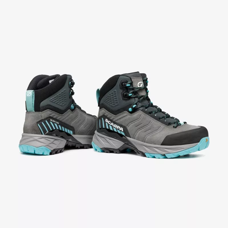 Scarpa Rush TRK GTX Woman wandelschoenen voor dames, maat 38, Midgray/Aqua