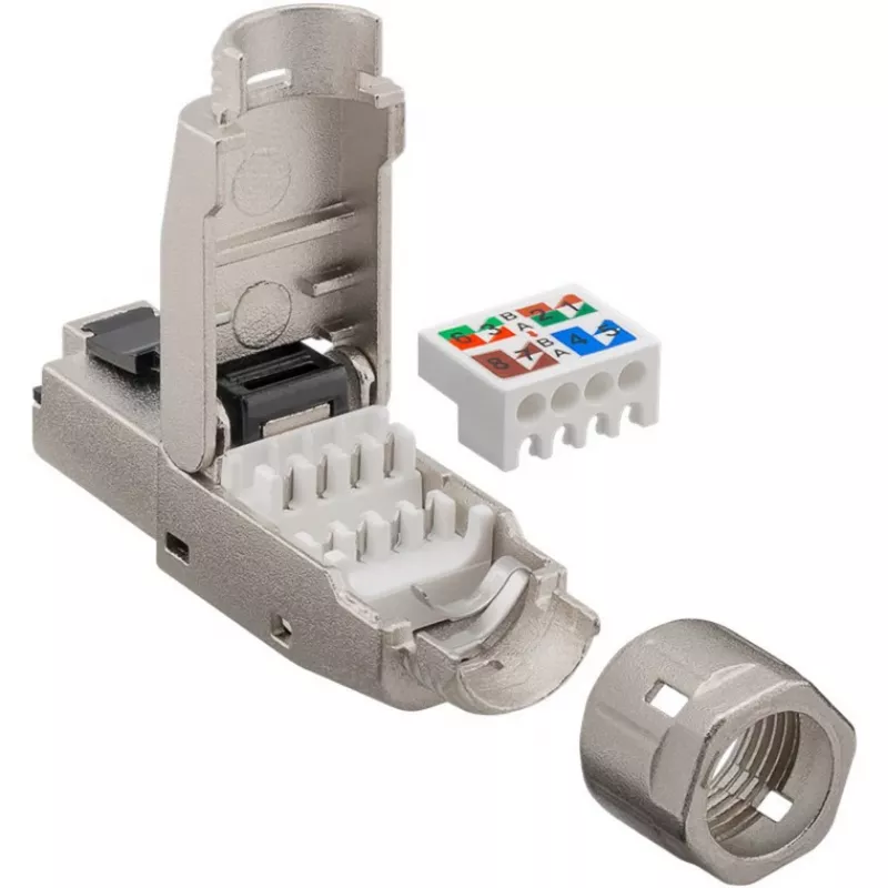 Goobay CAT 8.1 STP-afgeschermde, veldmonteerbare RJ45-stekker (61130)