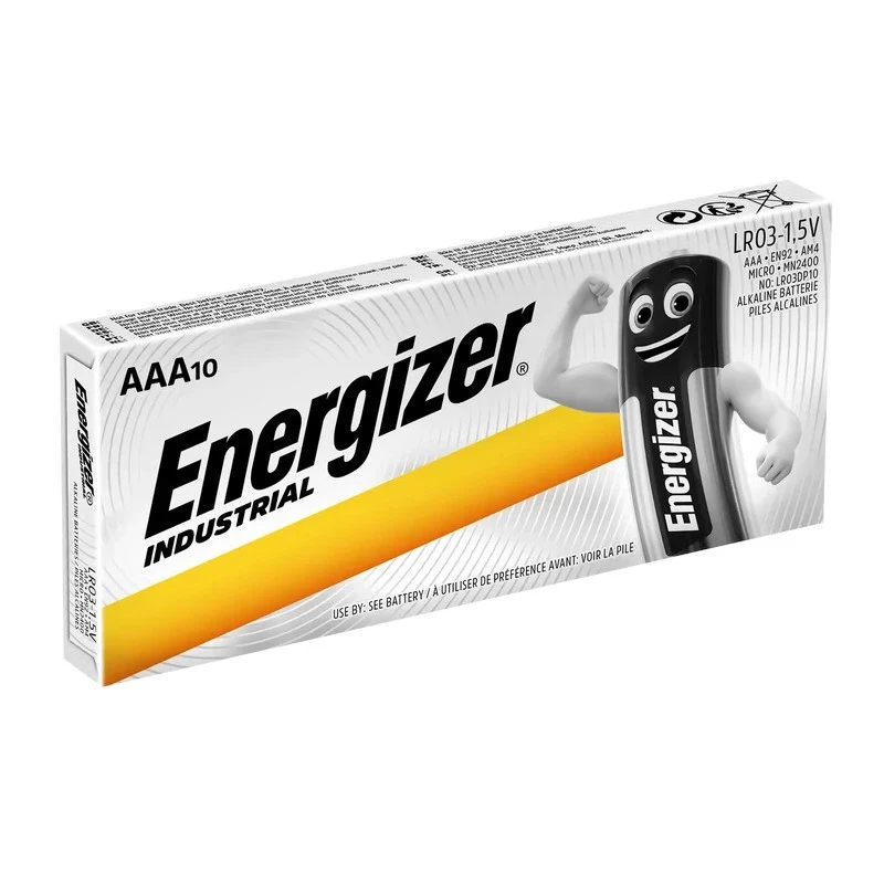 Energizer Industrial AA alkalinebatterijen - 6x packs van 10 + 6x gratis packs van 10