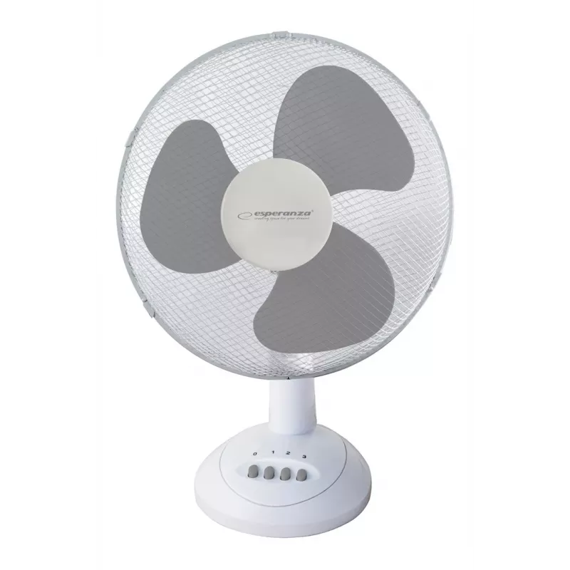 Esperanza EHF003WE, 12'' tafelventilator, wit en grijs