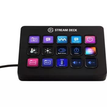 Elgato Stream Deck MK.2 – aanpasbaar 15-toetsen USB-bedieningspaneel met klassieke toetsen, zwart