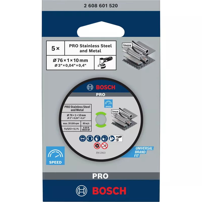 Bosch 2 608 601 520 haakse slijper accessoire doorslijpschijf